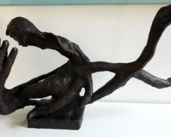 Adonis und Aphrodite, Bronze, 112 X 45 X 32 cm, 2017, Auftragsarbeit, in Privatbesitz/Finsterwalde